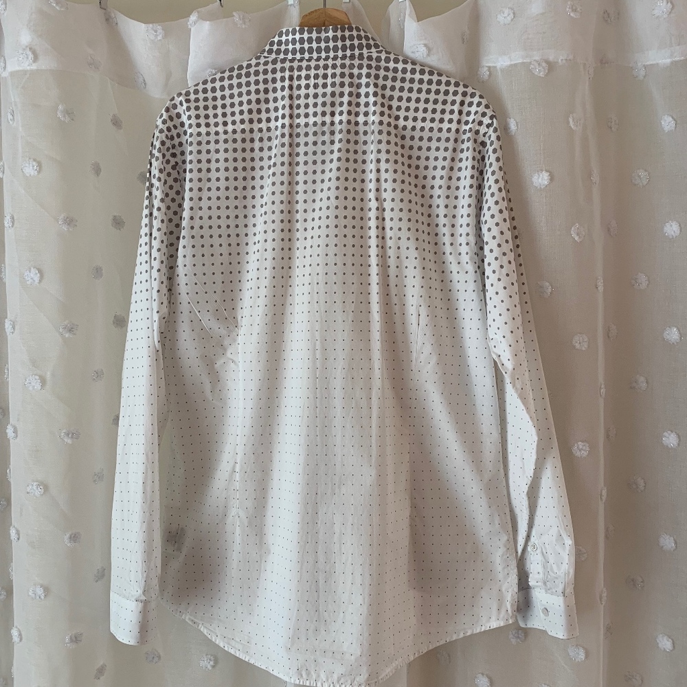 Men’s Guess Patterned Button Down Collared Long S… - image 3